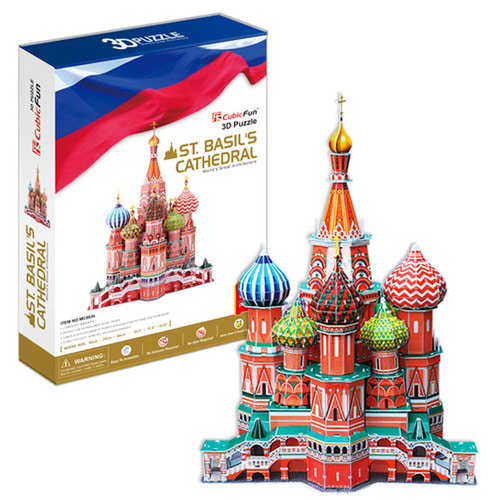 러시아 명소 3D 퍼즐 - 성바실리 대성당(대)